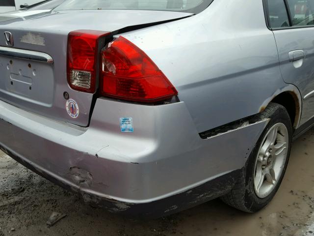 2HGES16603H903929 - 2003 HONDA CIVIC LX SILVER photo 9