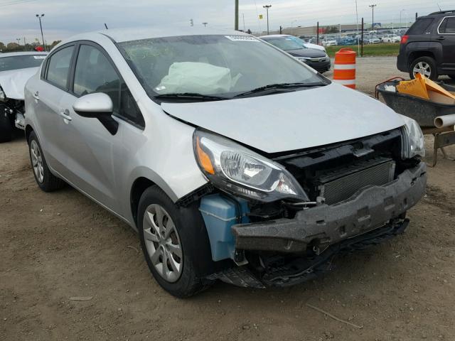 KNADM4A34C6058293 - 2012 KIA RIO LX SILVER photo 1