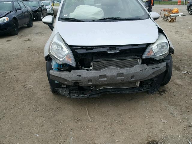 KNADM4A34C6058293 - 2012 KIA RIO LX SILVER photo 9