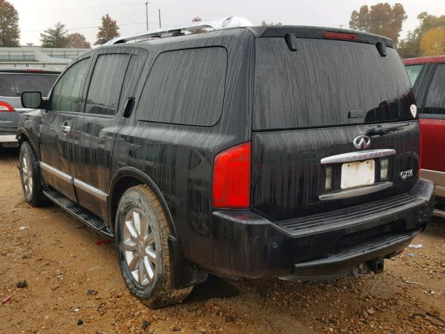 5N3AA08C68N912388 - 2008 INFINITI QX56 BLACK photo 3