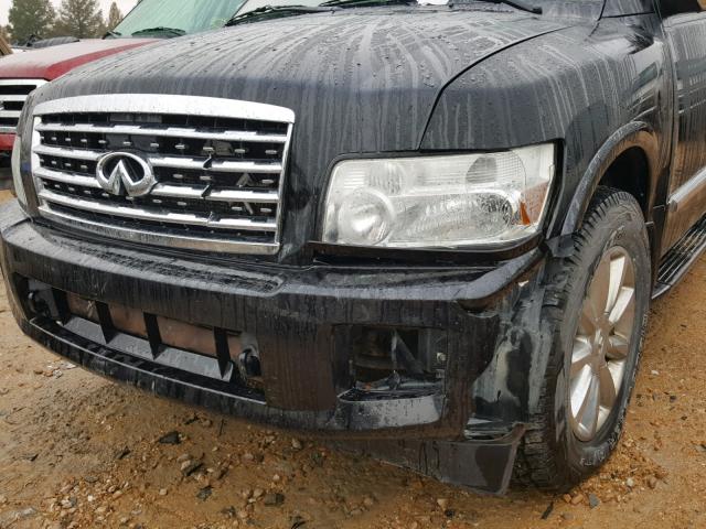 5N3AA08C68N912388 - 2008 INFINITI QX56 BLACK photo 9