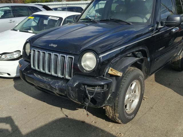 1J4GL58K52W231138 - 2002 JEEP LIBERTY LI BLACK photo 10