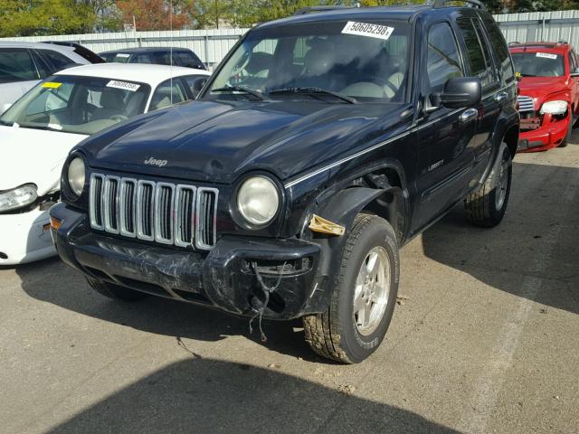 1J4GL58K52W231138 - 2002 JEEP LIBERTY LI BLACK photo 2