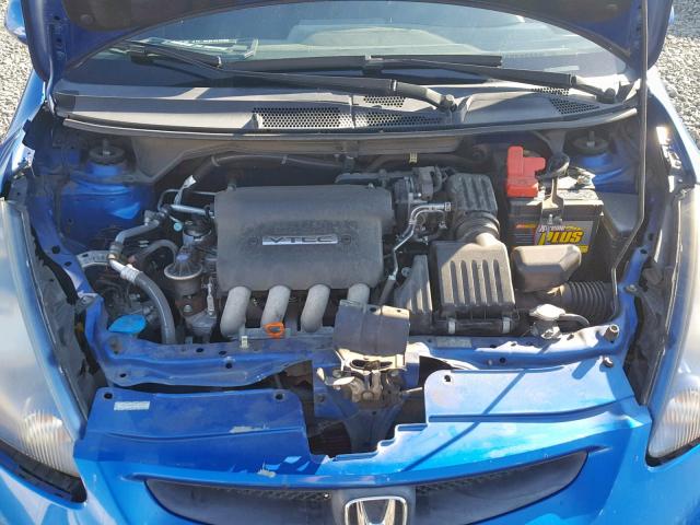 JHMGD38667S022000 - 2007 HONDA FIT S BLUE photo 7