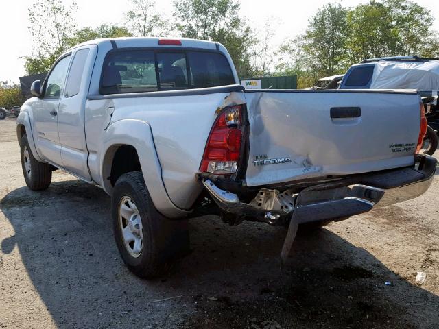 5TETU62N17Z373085 - 2007 TOYOTA TACOMA PRE SILVER photo 3