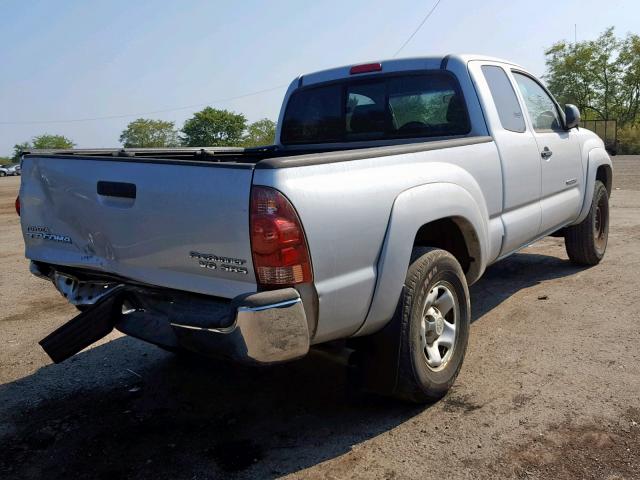 5TETU62N17Z373085 - 2007 TOYOTA TACOMA PRE SILVER photo 4