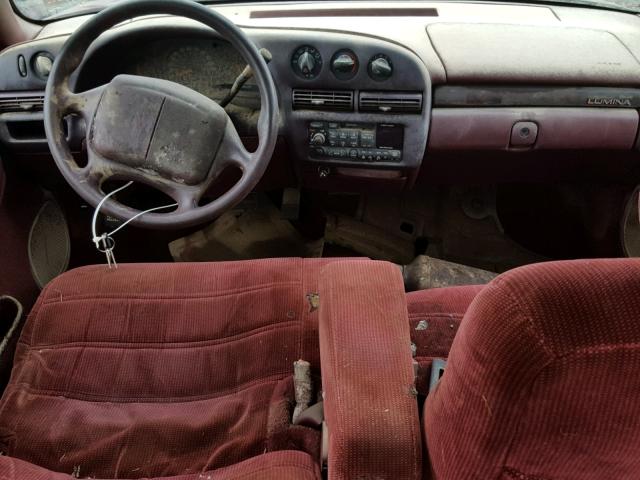 2G1WL52M8V9291500 - 1997 CHEVROLET LUMINA BAS MAROON photo 9