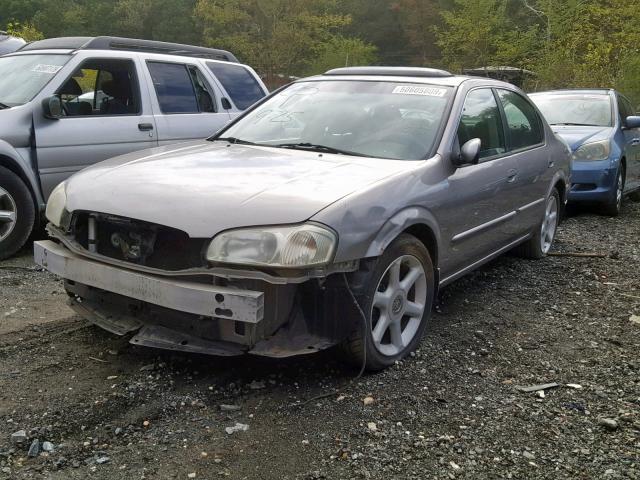 JN1CA31DX1T623075 - 2001 NISSAN MAXIMA GXE GRAY photo 2