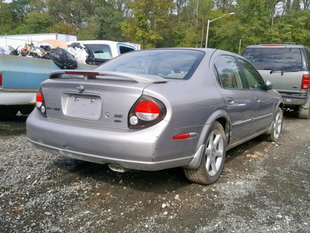 JN1CA31DX1T623075 - 2001 NISSAN MAXIMA GXE GRAY photo 4