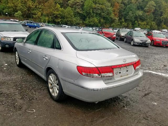 KMHFC46D89A370957 - 2009 HYUNDAI AZERA GLS SILVER photo 3