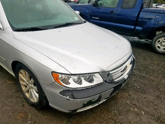 KMHFC46D89A370957 - 2009 HYUNDAI AZERA GLS SILVER photo 9