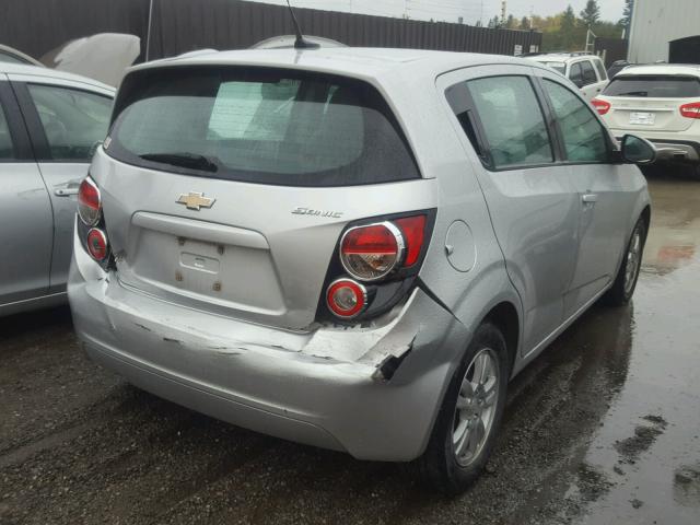 1G1JA6EH4C4211758 - 2012 CHEVROLET SONIC LS SILVER photo 4