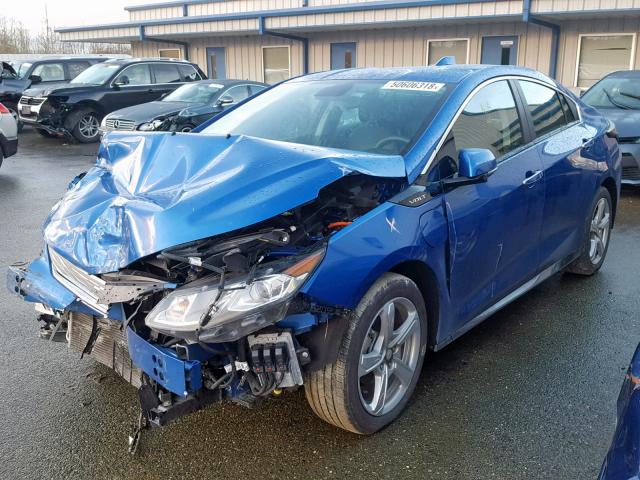 1G1RA6S56HU134119 - 2017 CHEVROLET VOLT LT BLUE photo 2