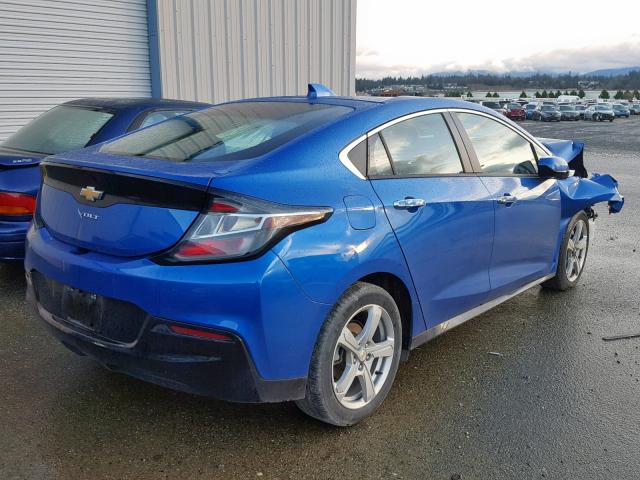 1G1RA6S56HU134119 - 2017 CHEVROLET VOLT LT BLUE photo 4