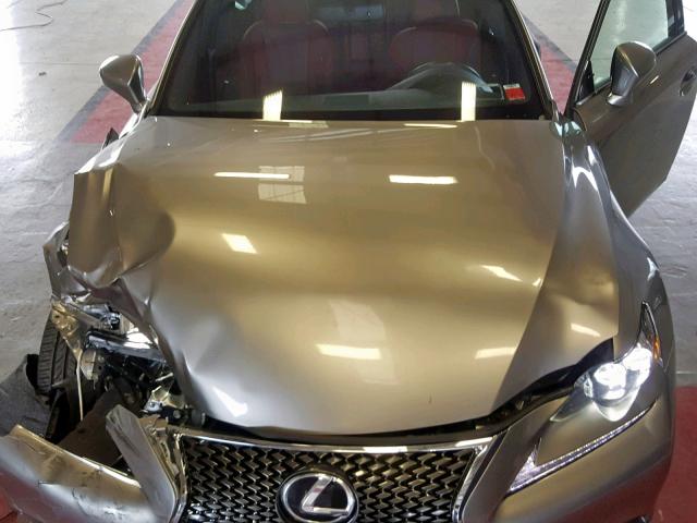 JTHCF1D26F5026965 - 2015 LEXUS IS 250 SILVER photo 7