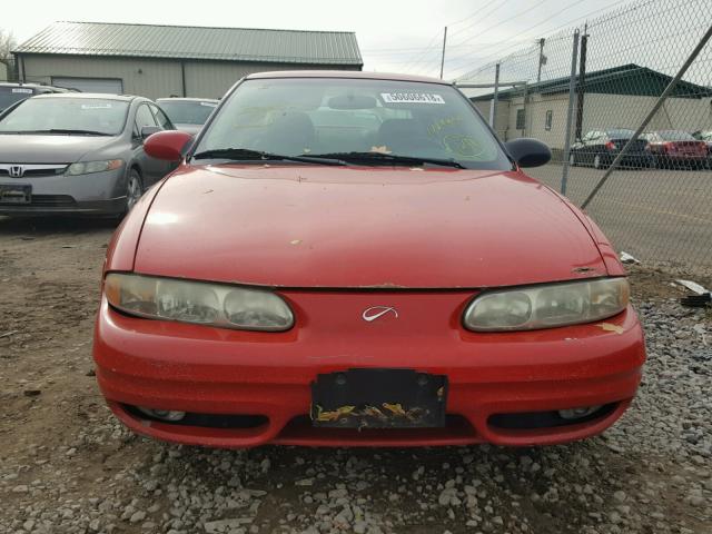 1G3NF52E51C108396 - 2001 OLDSMOBILE ALERO GLS RED photo 9