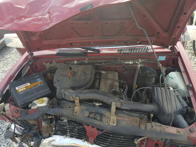 1N6SD16S5SC326385 - 1995 NISSAN TRUCK KING BURGUNDY photo 7