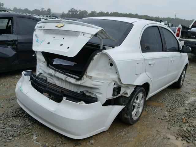 KL1TD5DE9BB118518 - 2011 CHEVROLET AVEO LS WHITE photo 4