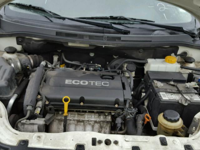 KL1TD5DE9BB118518 - 2011 CHEVROLET AVEO LS WHITE photo 7