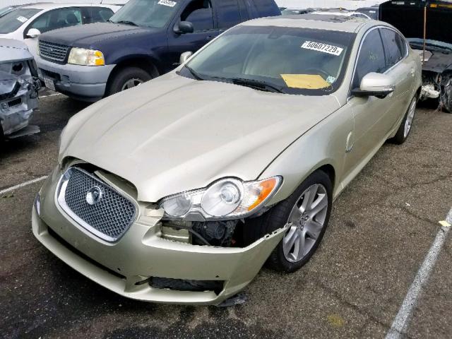 SAJWA05B89HR11260 - 2009 JAGUAR XF LUXURY GOLD photo 2