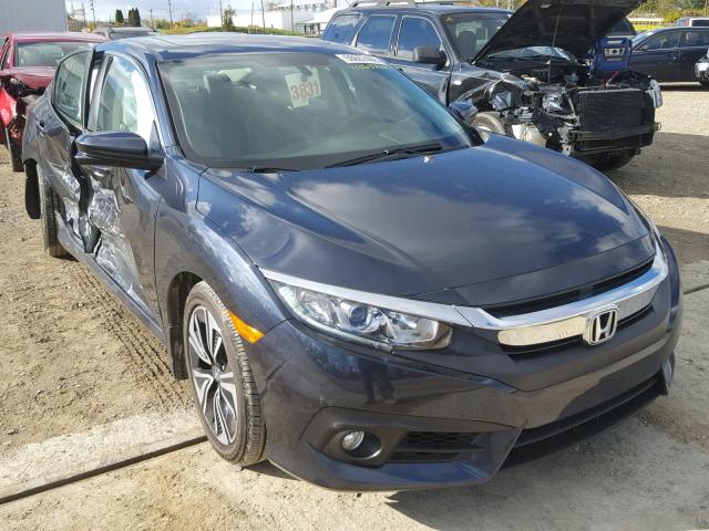 19XFC1F75HE007458 - 2017 HONDA CIVIC EXL BLUE photo 1