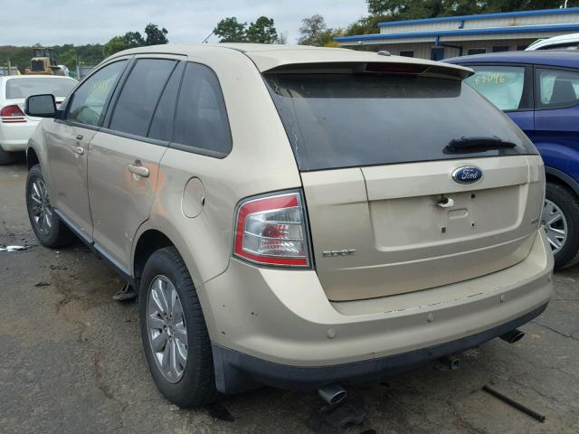 2FMDK39C77BB71262 - 2007 FORD EDGE SEL P TAN photo 3