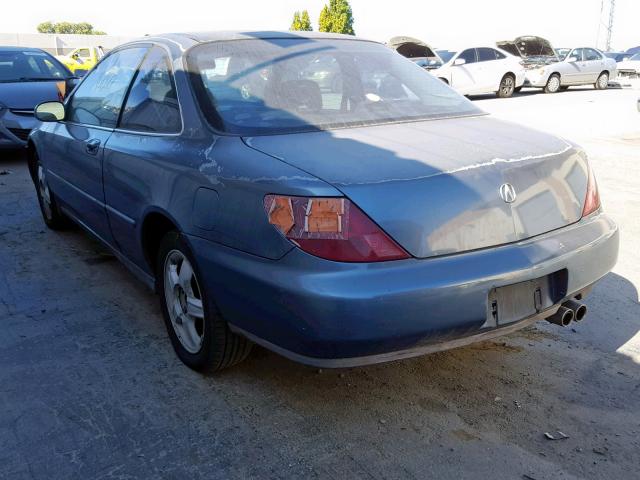 19UYA2252VL019211 - 1997 ACURA 3.0CL BLUE photo 3