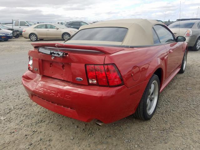 1FAFP45X9YF242299 - 2000 FORD MUSTANG GT RED photo 4