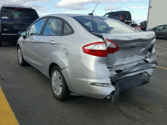 3FADP4AJ5FM191003 - 2015 FORD FIESTA S SILVER photo 3