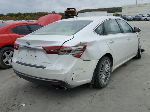 4T1BK1EB2HU263870 - 2017 TOYOTA AVALON XLE WHITE photo 4