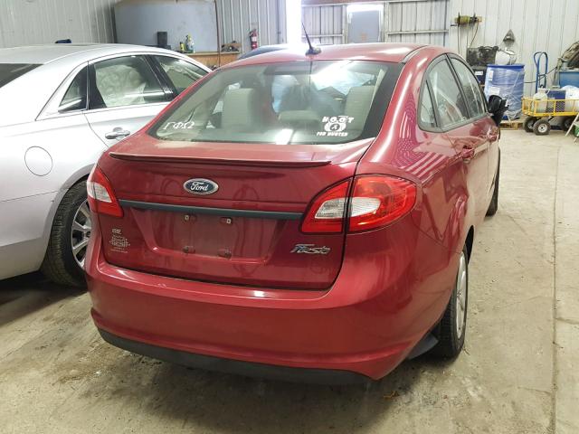 3FADP4BJXBM101207 - 2011 FORD FIESTA SE RED photo 4