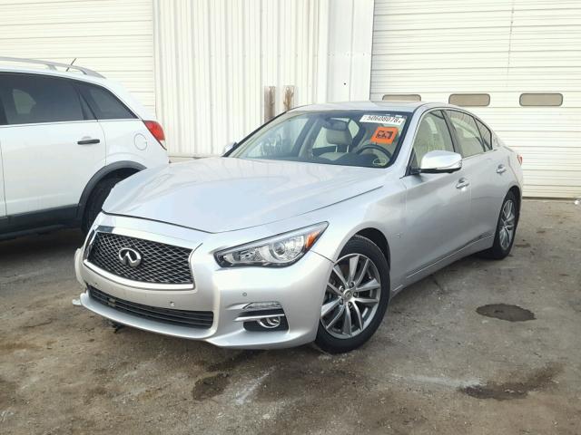 JN1BV7AP8EM685382 - 2014 INFINITI Q50 BASE SILVER photo 2