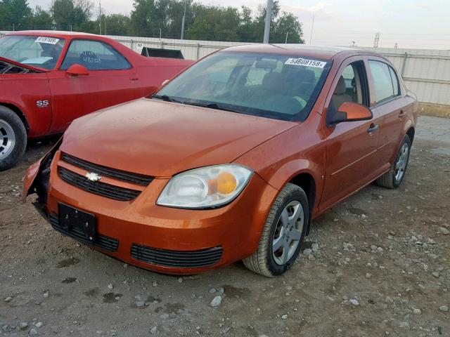 1G1AL55F877221300 - 2007 CHEVROLET COBALT LT ORANGE photo 2