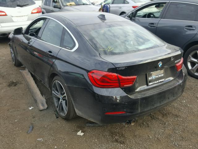 WBA4J1C54JBG78400 - 2018 BMW 430I GRAN BLACK photo 3