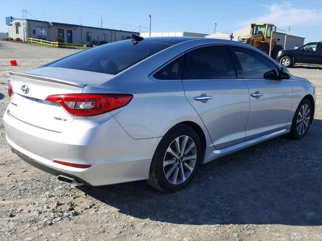 5NPE34AF6GH272931 - 2016 HYUNDAI SONATA SPO SILVER photo 4