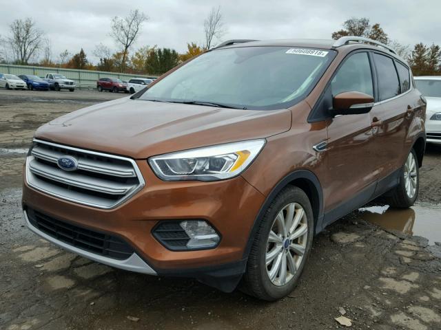 1FMCU0JD5HUC09172 - 2017 FORD ESCAPE TIT ORANGE photo 2