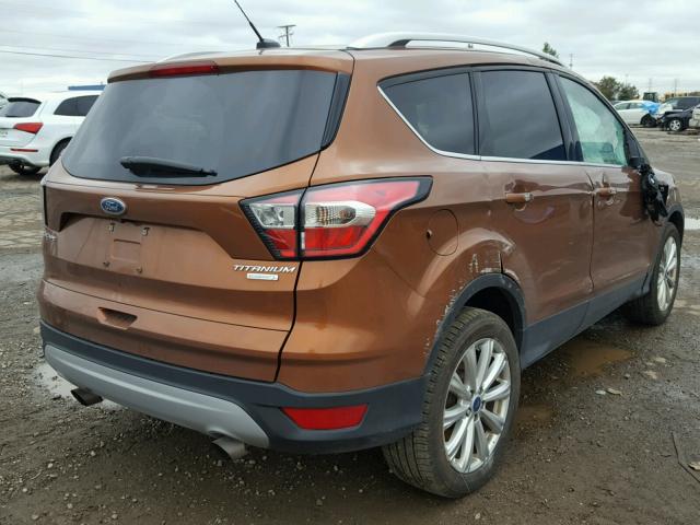 1FMCU0JD5HUC09172 - 2017 FORD ESCAPE TIT ORANGE photo 4