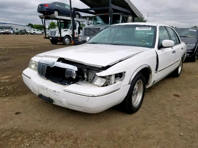 2MEFM75W4XX614211 - 1999 MERCURY GRAND MARQ WHITE photo 2