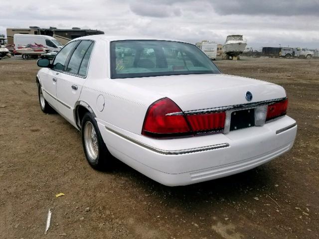 2MEFM75W4XX614211 - 1999 MERCURY GRAND MARQ WHITE photo 3