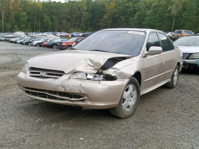 1HGCG16561A004410 - 2001 HONDA ACCORD EX GOLD photo 2