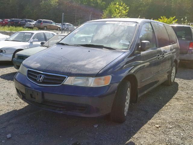 5FNRL18574B113519 - 2004 HONDA ODYSSEY LX BLUE photo 2