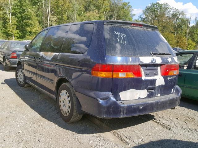 5FNRL18574B113519 - 2004 HONDA ODYSSEY LX BLUE photo 3