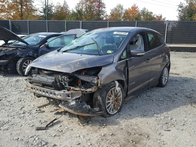 1FADP5BU1EL504336 - 2014 FORD C-MAX SEL GRAY photo 2