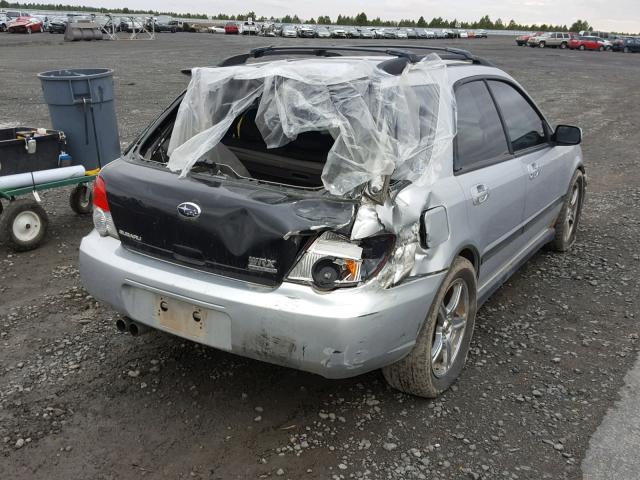 JF1GG29624G803988 - 2004 SUBARU IMPREZA WR SILVER photo 4