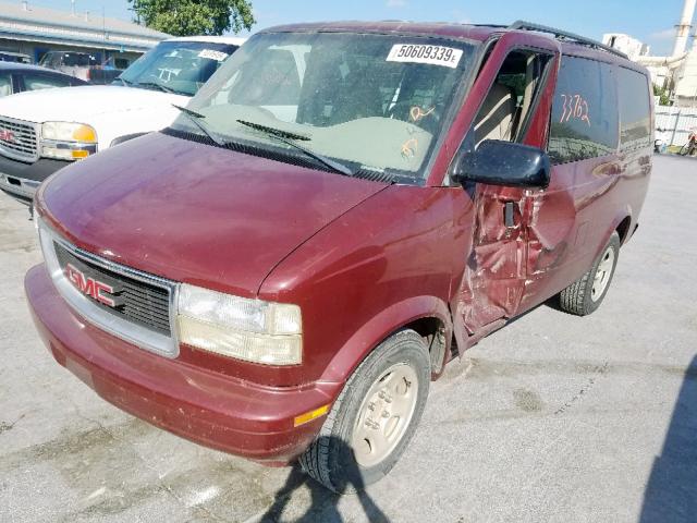 1GKDM19X13B508261 - 2003 GMC SAFARI XT MAROON photo 2