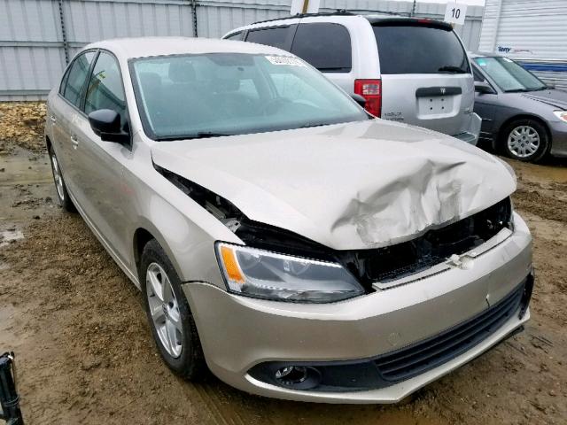 3VW2K7AJ3DM209378 - 2013 VOLKSWAGEN JETTA BASE GOLD photo 1