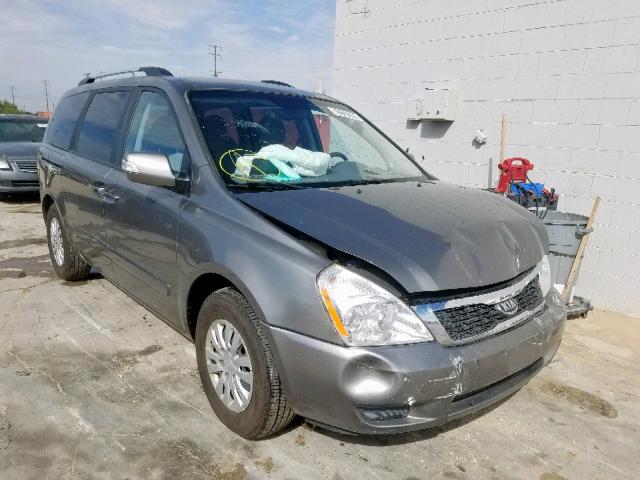 KNDMG4C70C6441156 - 2012 KIA SEDONA LX GRAY photo 1