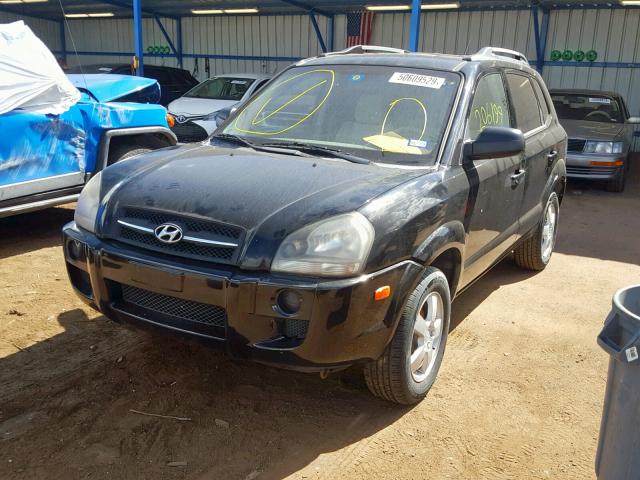 KM8JM12B95U141030 - 2005 HYUNDAI TUCSON GL BLACK photo 2