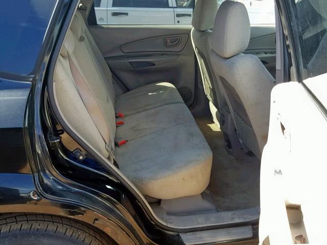 KM8JM12B95U141030 - 2005 HYUNDAI TUCSON GL BLACK photo 6