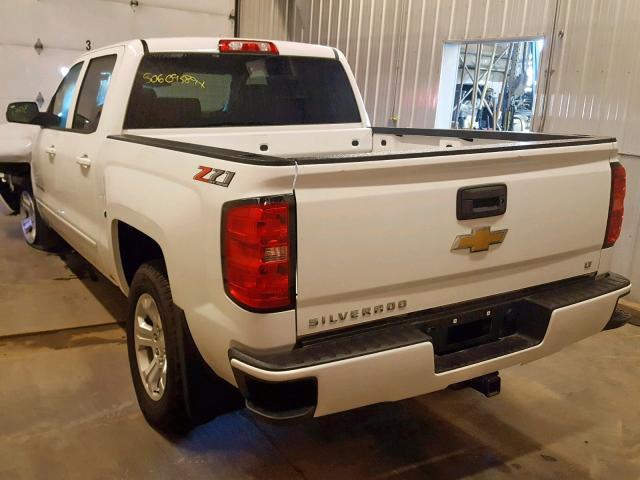 3GCUKREC2JG296249 - 2018 CHEVROLET SILVERADO WHITE photo 3